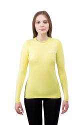 Майка лайкровая лонгслив желтый